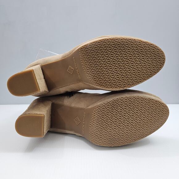 Donald Pliner Labell Ankle Boot Womens 9 Tan Suede Platform Heel Fall Fashion - Picture 13 of 15